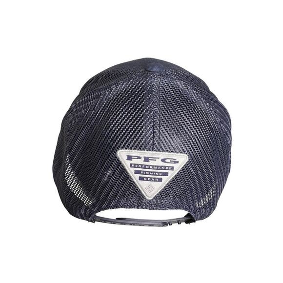 Columbia PFG Fishing Mesh Ball Cap Hat Performance Gear Snapback Navy Blue - Picture 6 of 16